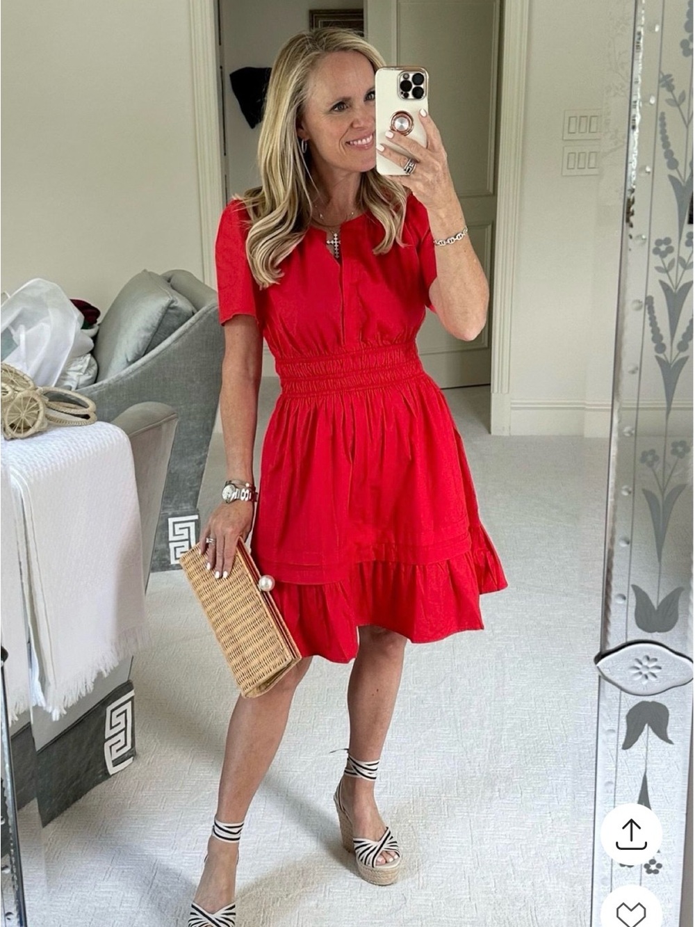 Sugarlips Red Babydoll Dress